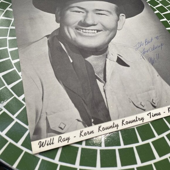 Vintage Signed Will Ray Country Radio Photo KPMC Bakersfield - Picture 4 of 10